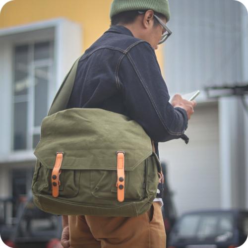 Canvas Messenger Bag