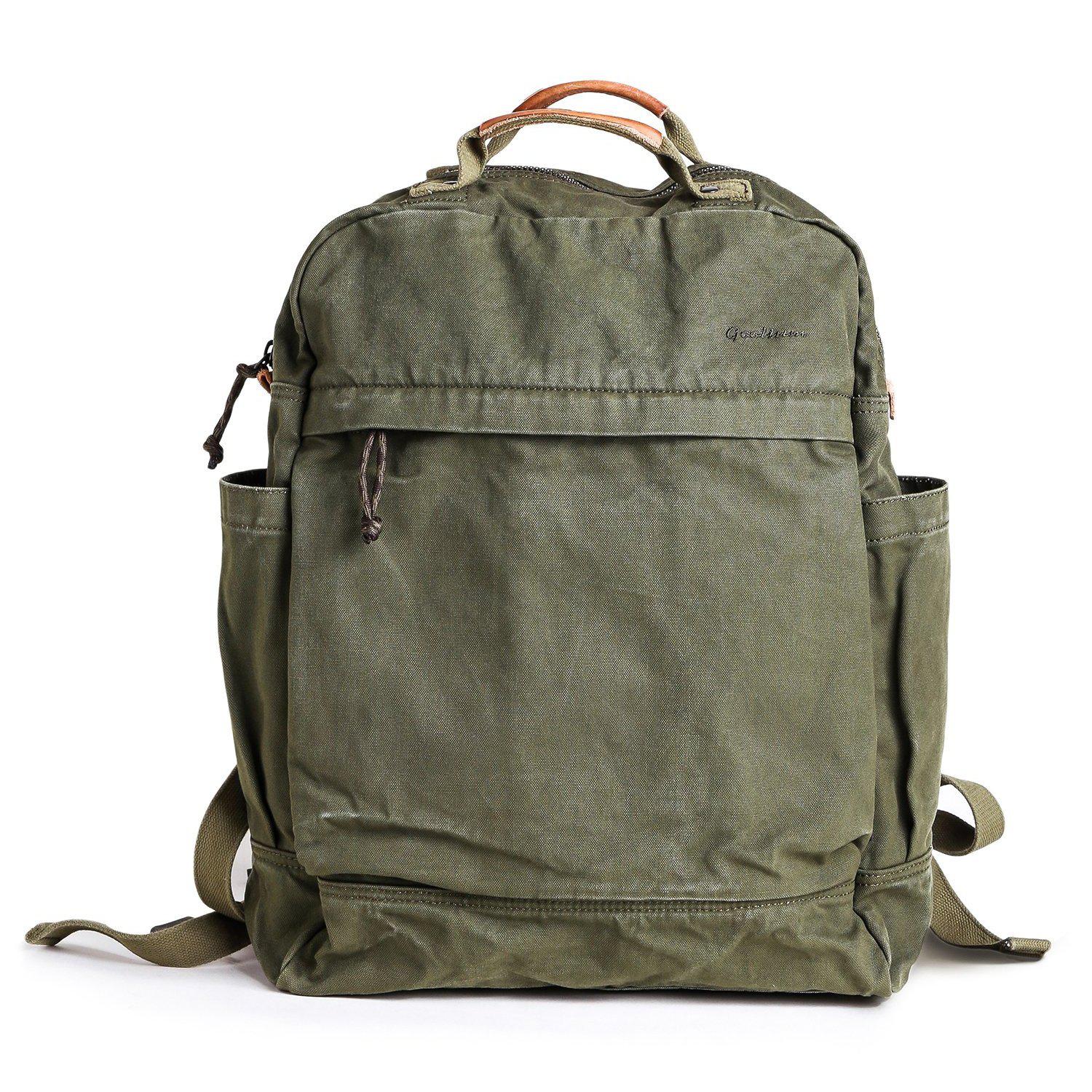 Nova canvas zippered backpack, carried on screen in Dead City and The Amateur