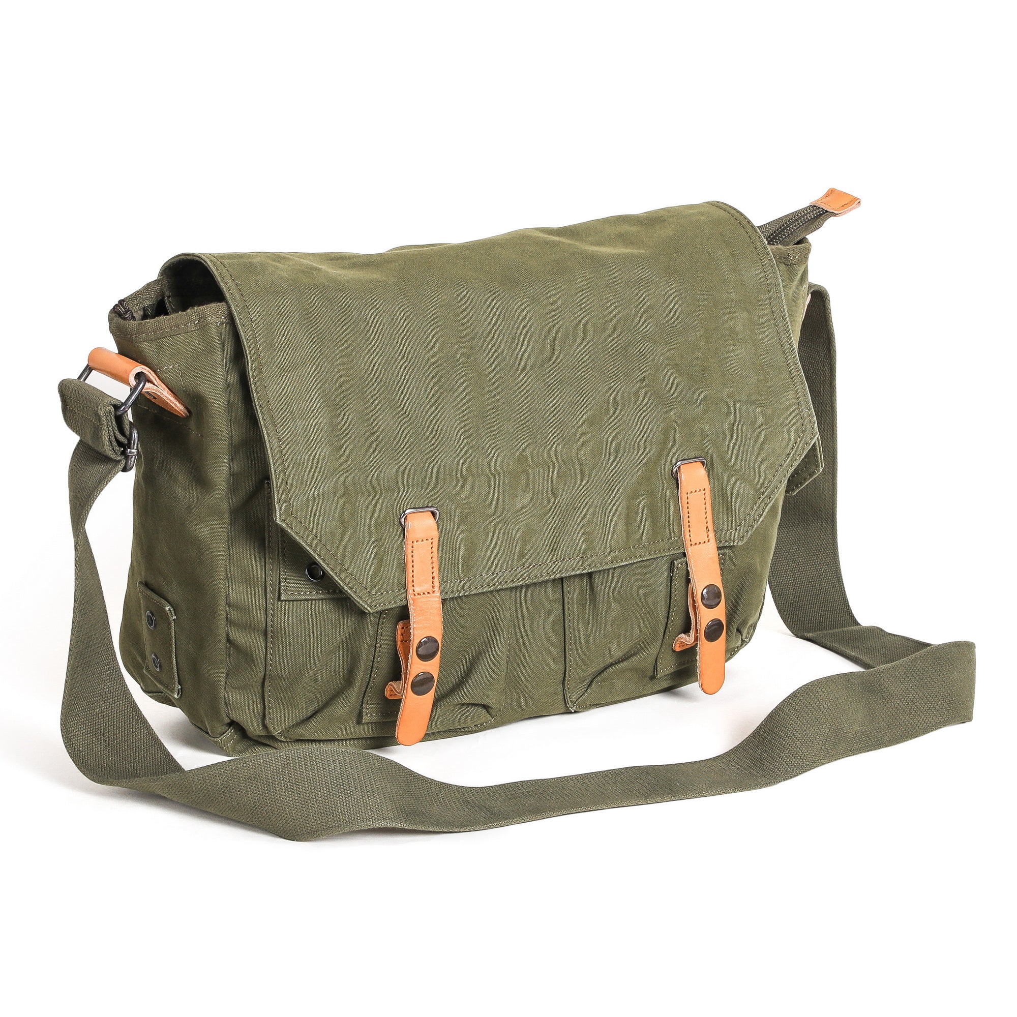 Gootium Vintage Canvas Messenger Bag #G2355 Charcoal