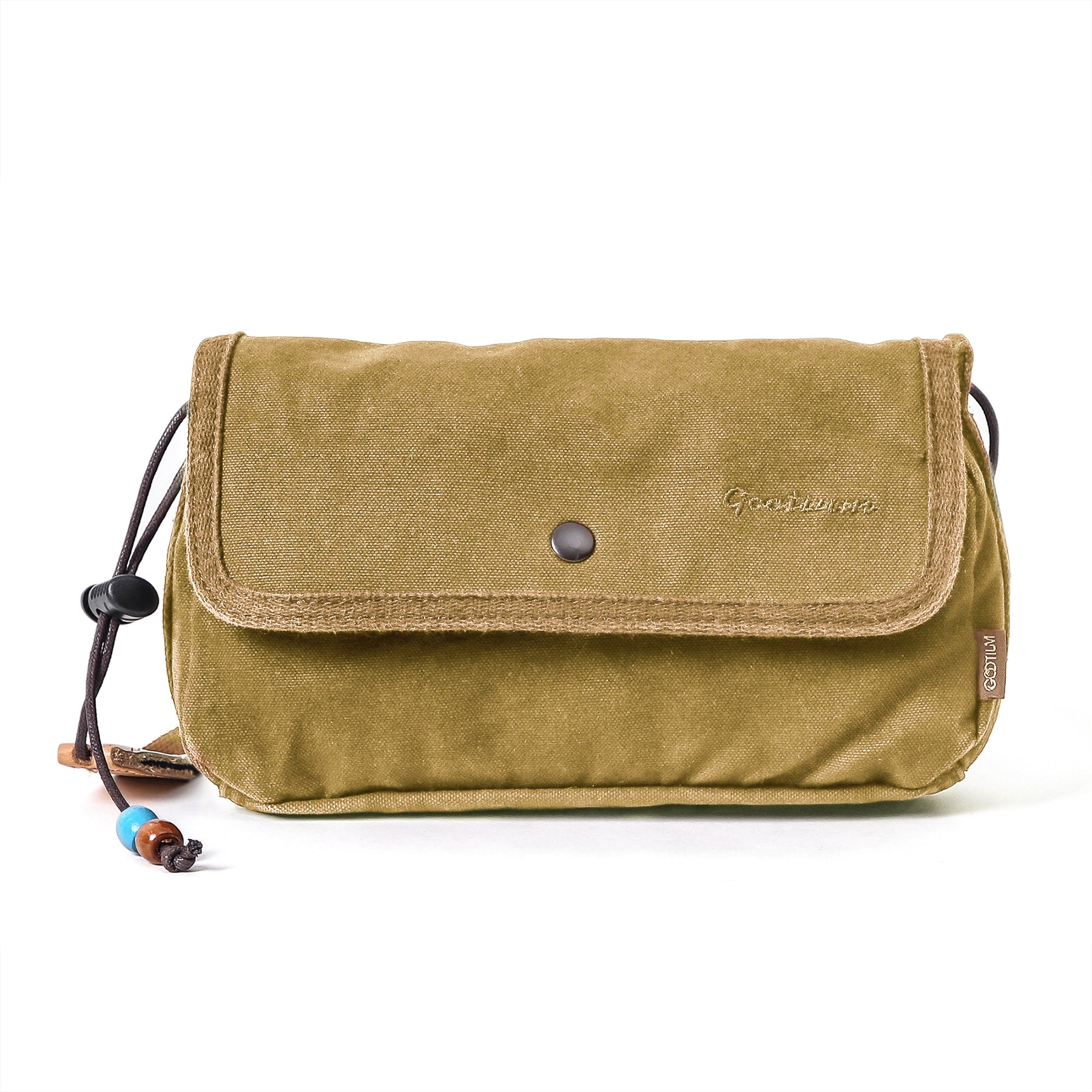 Gootium Canvas Zippered Flap Purse #G2004