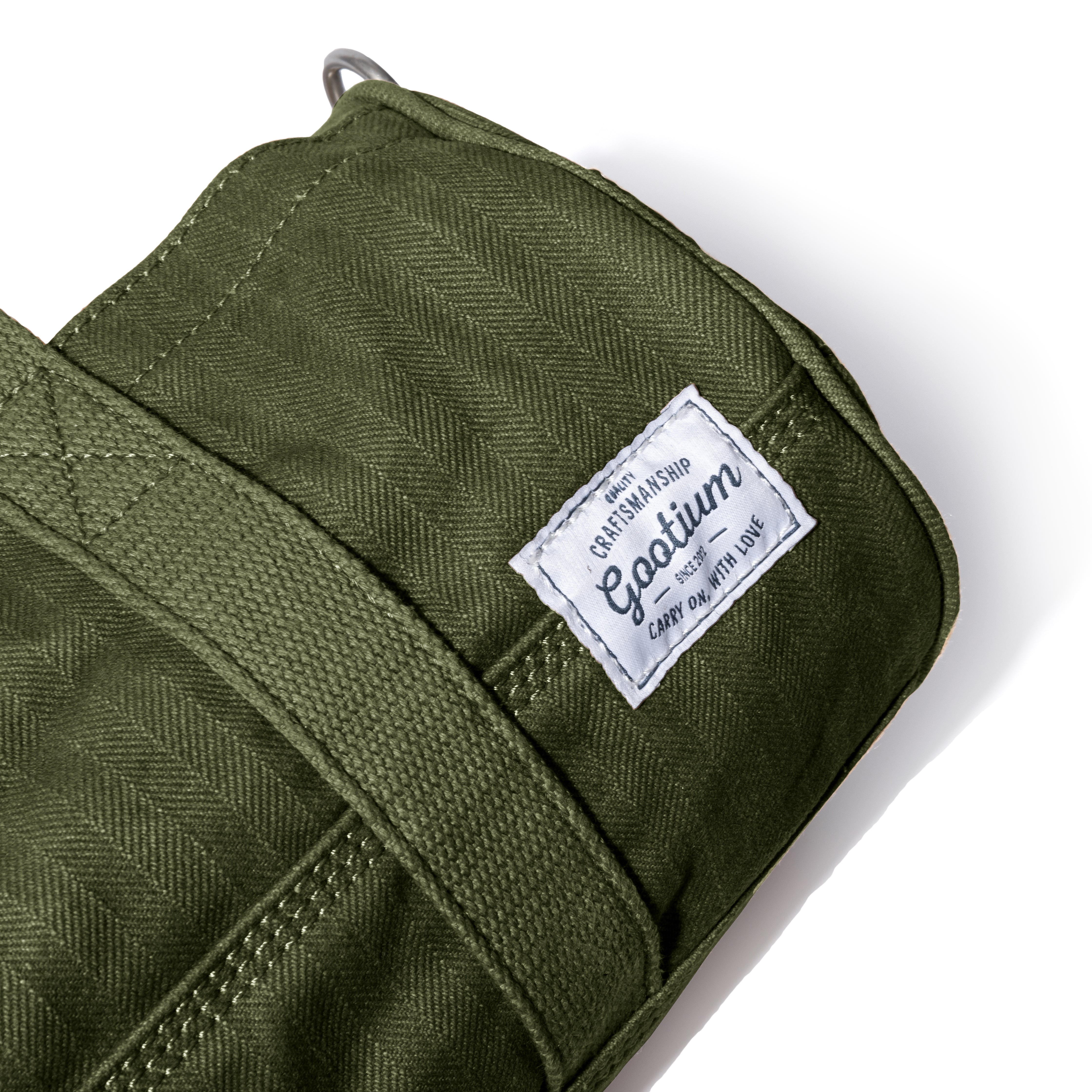 Gootium Heritage Mini Duffel | Heavyweight Herringbone Canvas