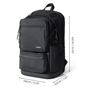 GOOTIUM Laptop Backpack, 15.6 Inch Laptop Compartment, TSA Friendly, 1260D Polyester Water Resistant, Unisex Daypack with Multiple Pockets for