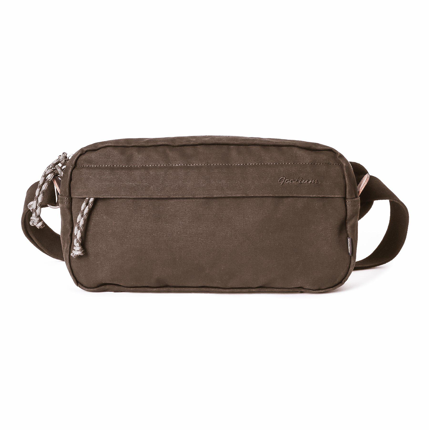 The Nova Canvas Sling — Slim Crossbody Bag for EDC Olive Green