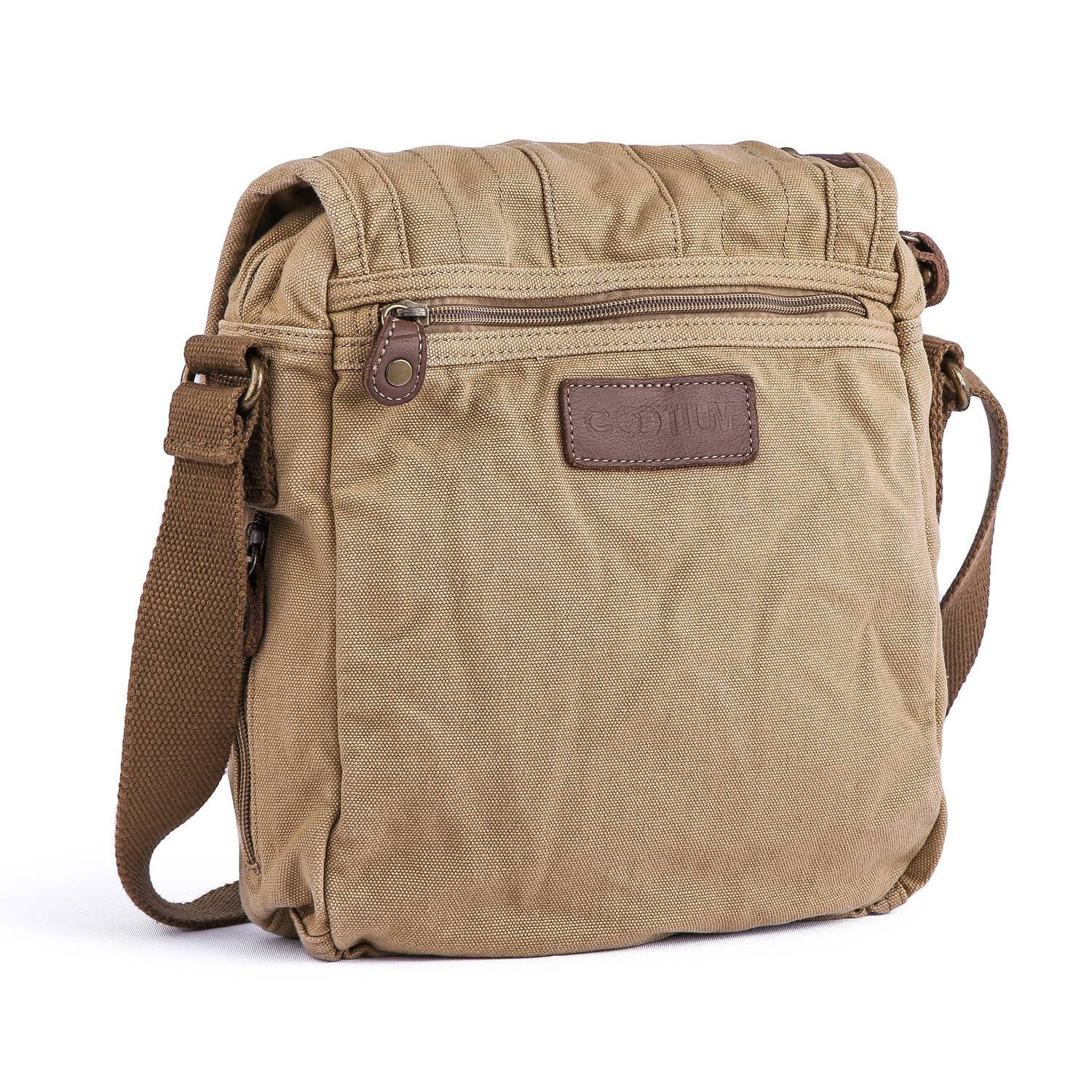 gootium Canvas Messenger Bag - Vintage Crossbody Shoulder Bag