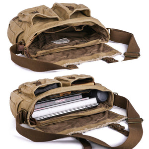 Gootium Canvas Frayed Style Messenger Bags #80808