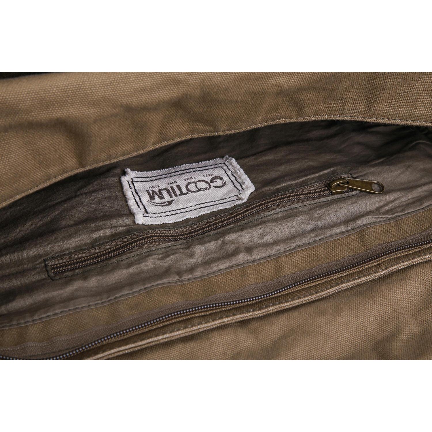 Gootium Vintage Canvas Messenger Bag #G2355 Charcoal