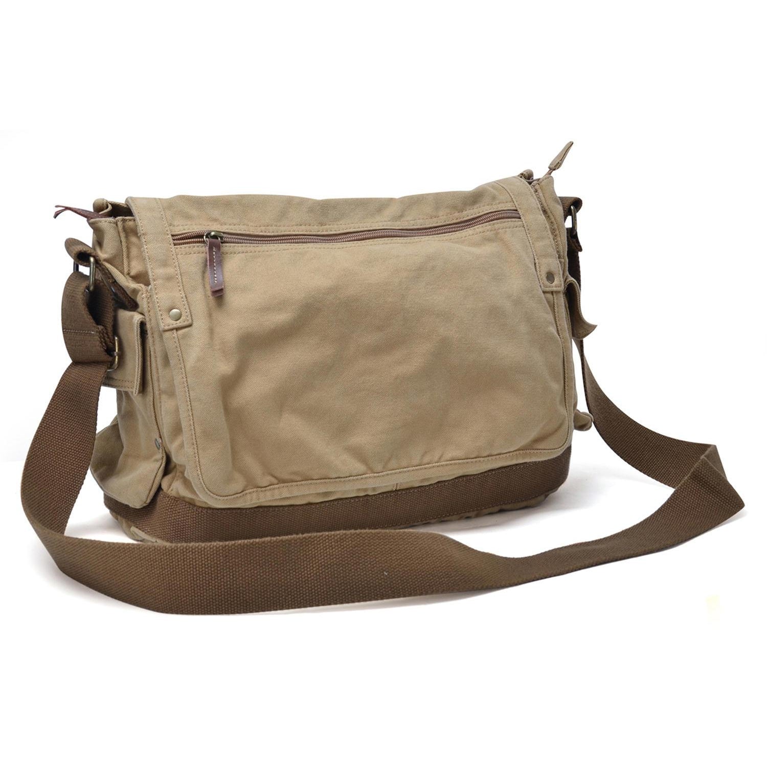 military canvas messenger bag