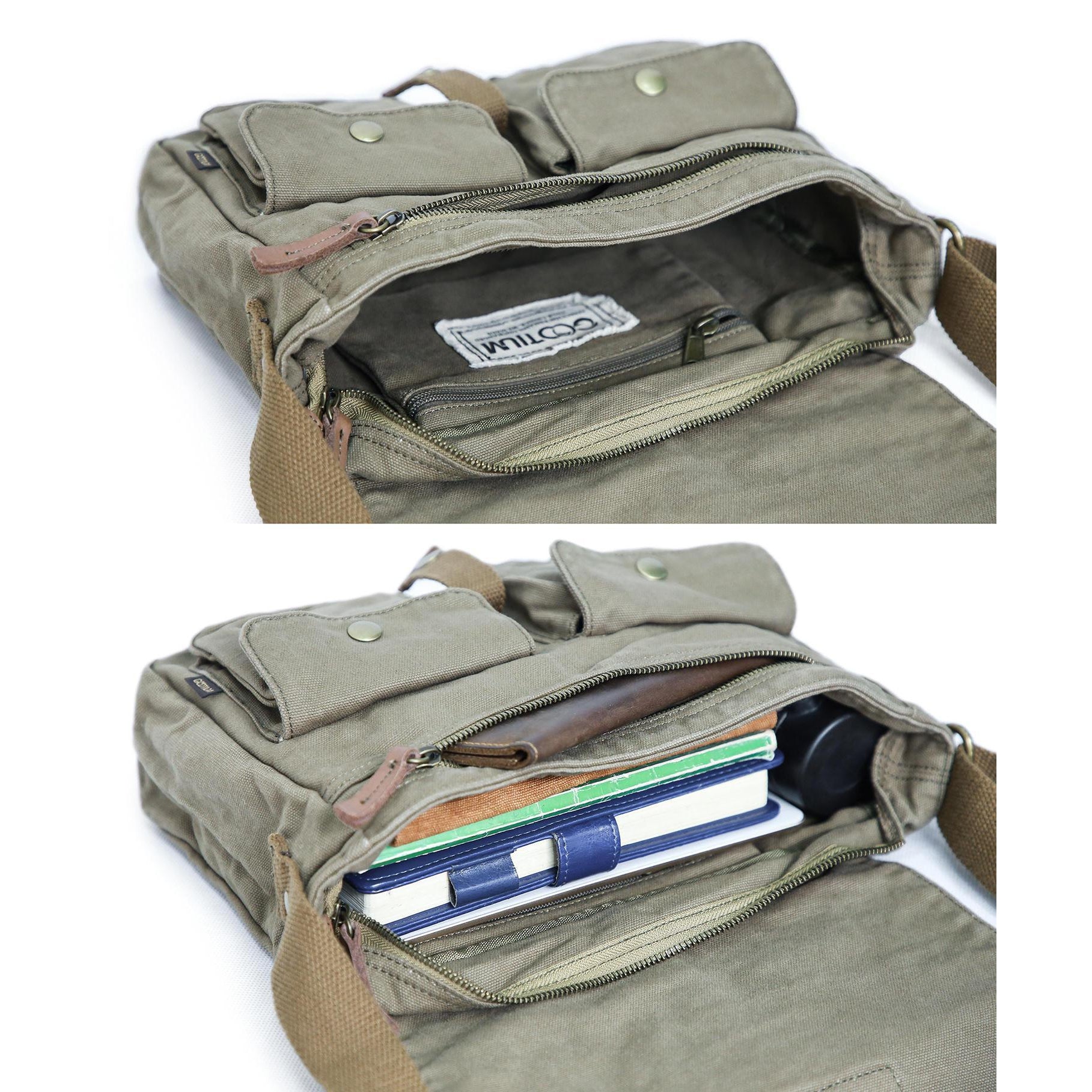 Gootium Canvas Shoulder Purse - Small Messenger Bag Vintage Satchel –  Gearonic
