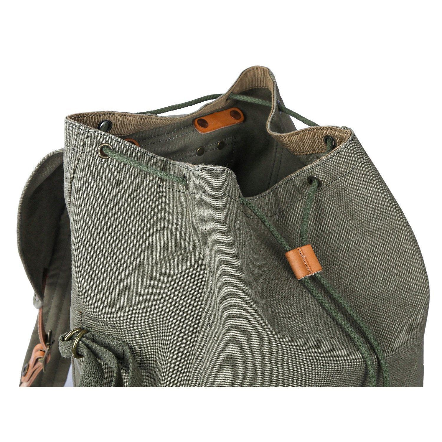 19-Inch Olive Drab Canvas Military Duffle Bag
