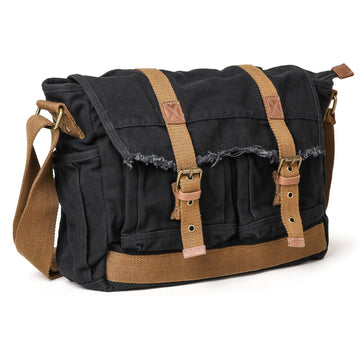 Gootium Canvas Frayed Style Messenger Bags #80808