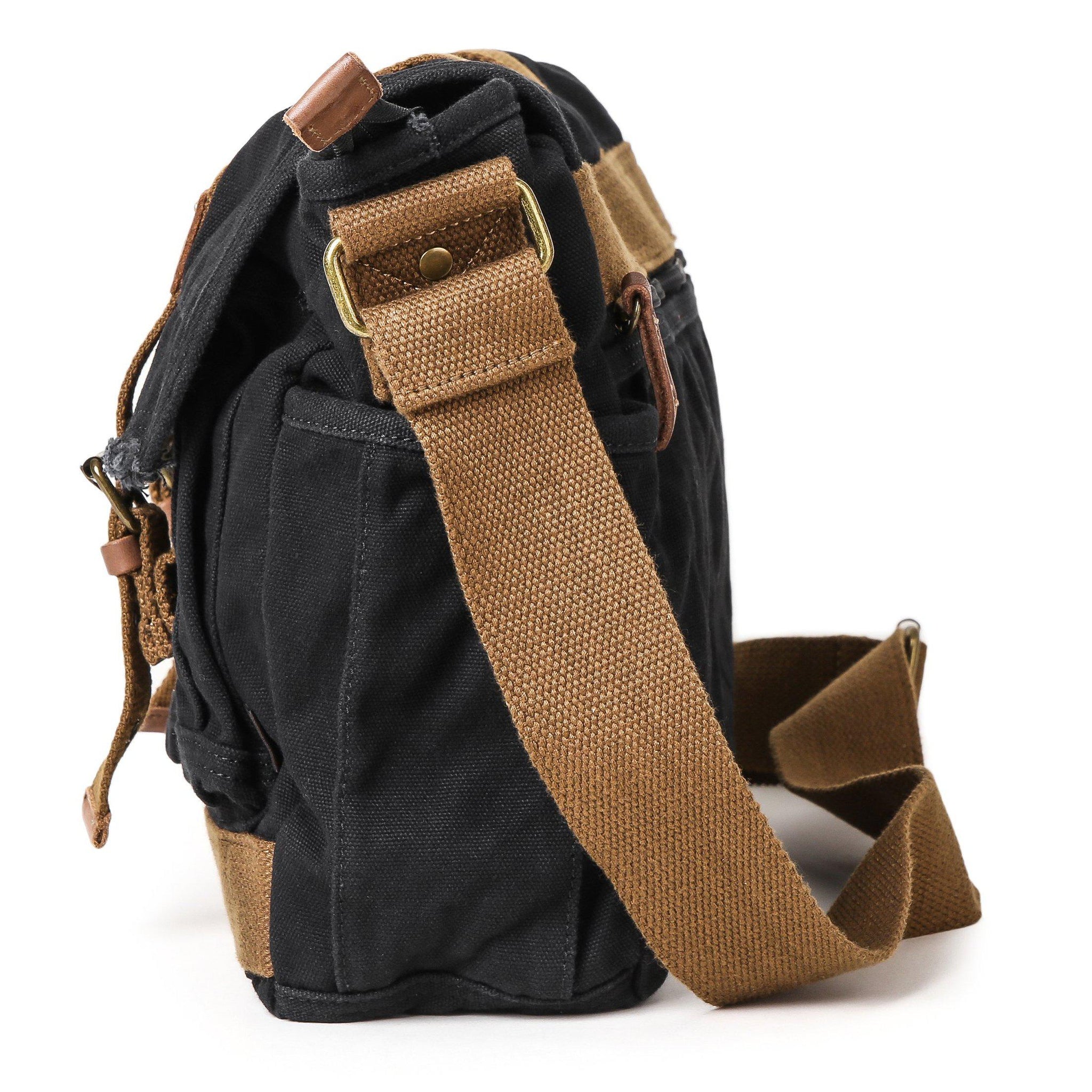 Gootium Canvas Messenger Bag - Vintage Shoulder Bag Frayed Style Boho Purse