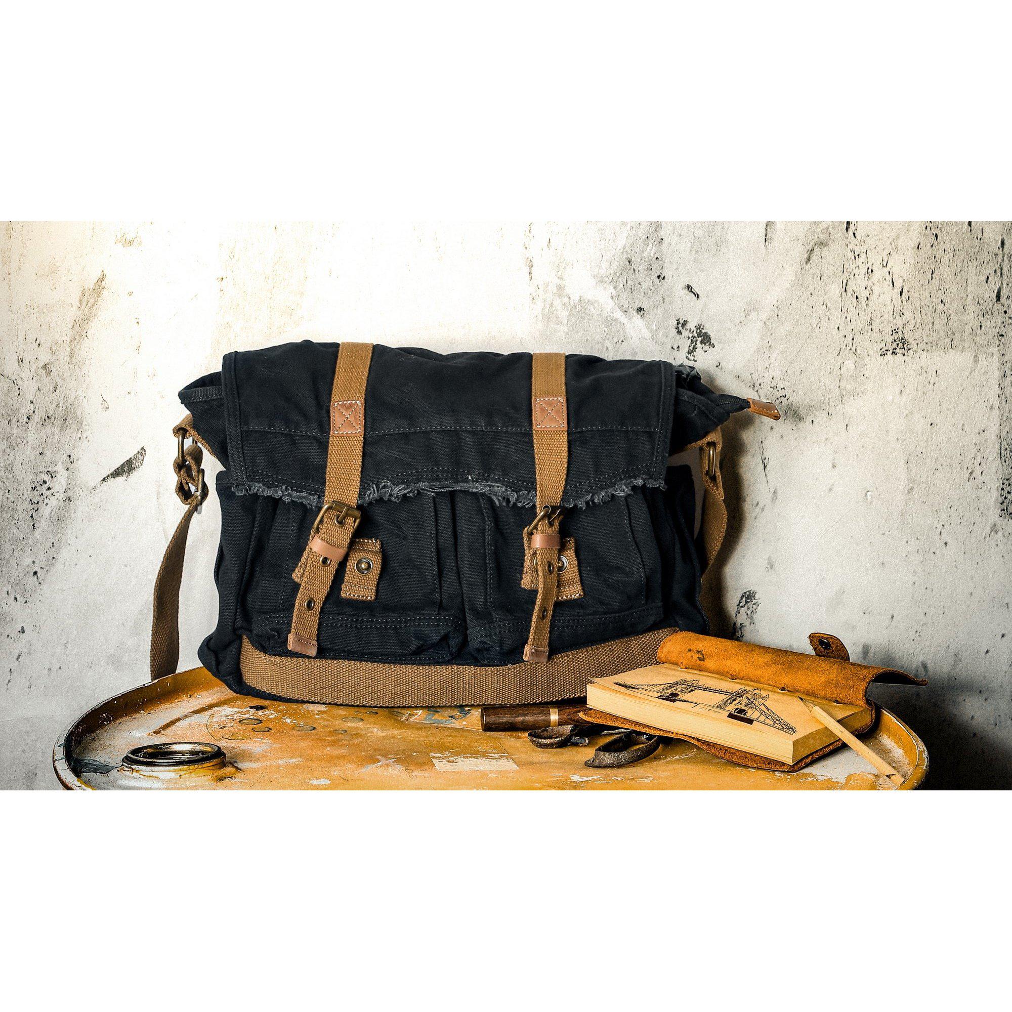 Gootium Canvas Messenger Bag - Vintage Crossbody Mauritius