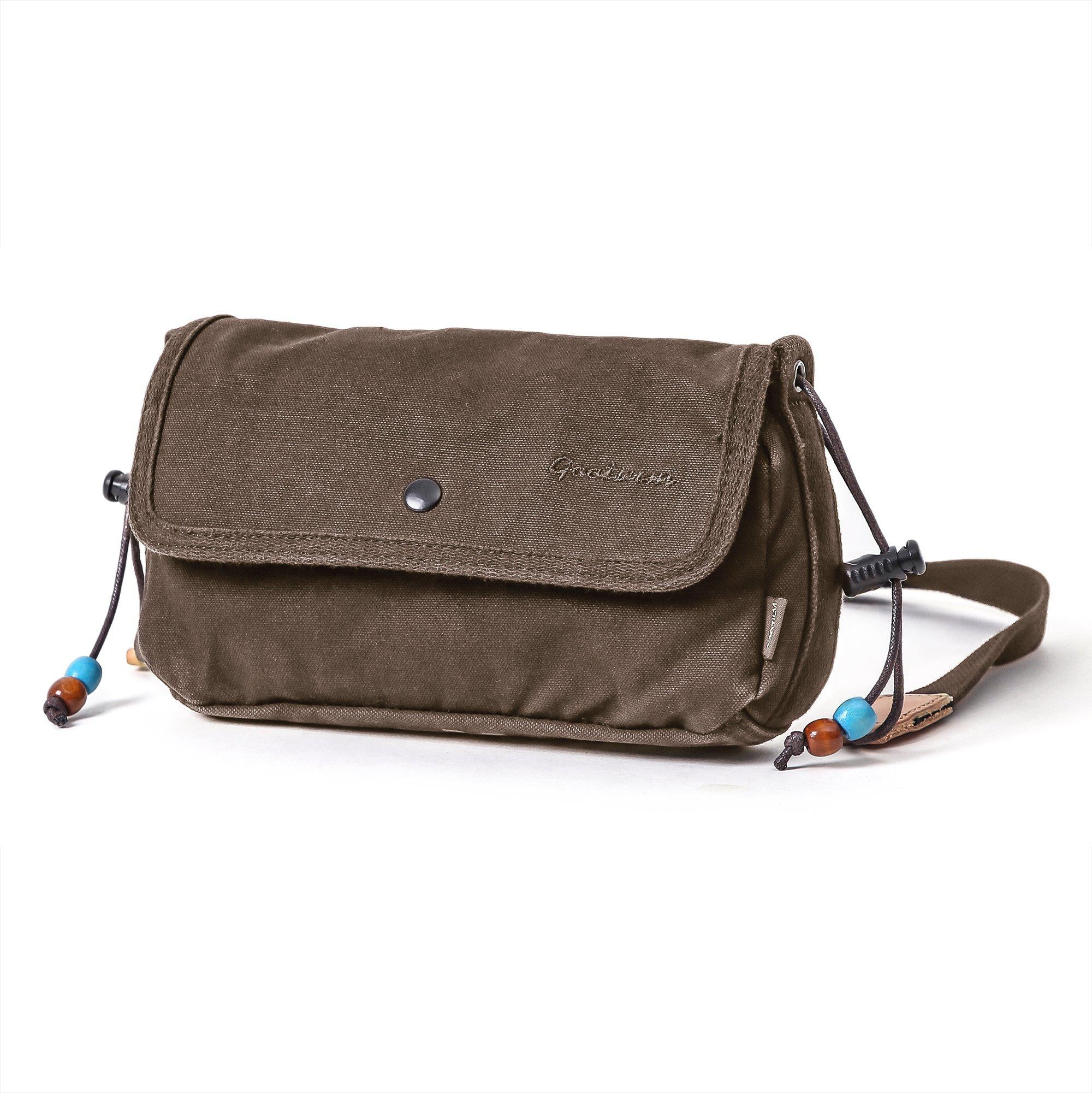 Gootium Canvas Zippered Flap Purse #G2004