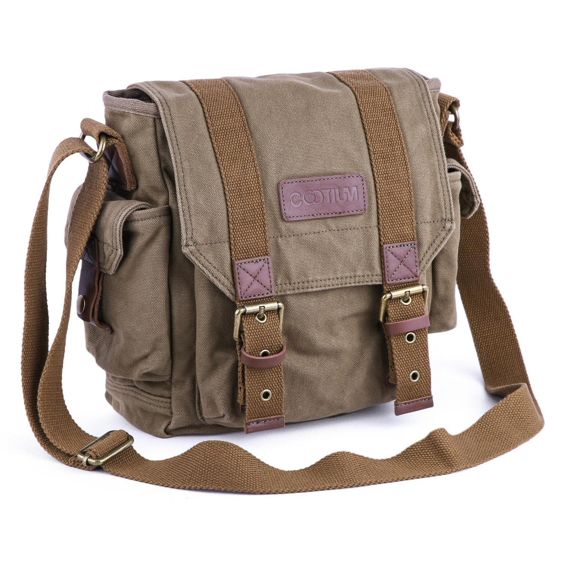 Vintage Men Canvas Satchel Casual Cross Body Handbag Messenger