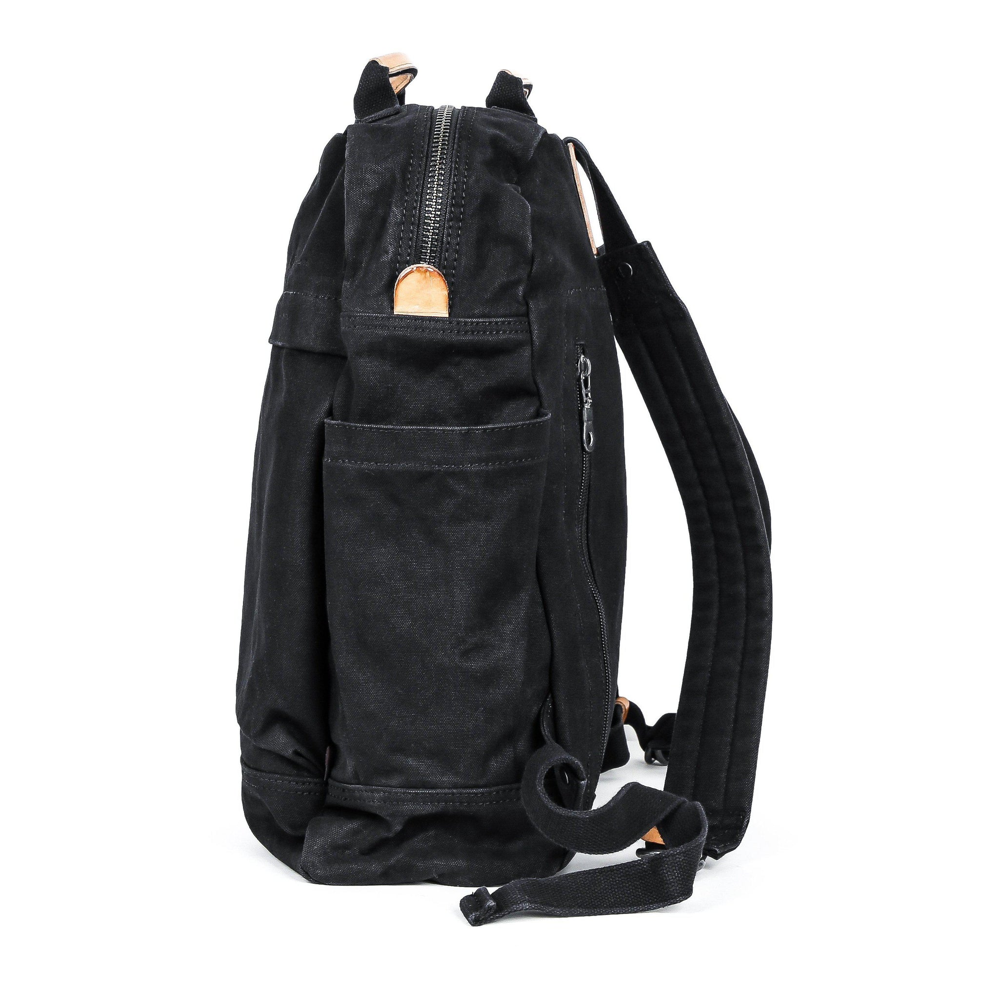 Black Canvas Backpack